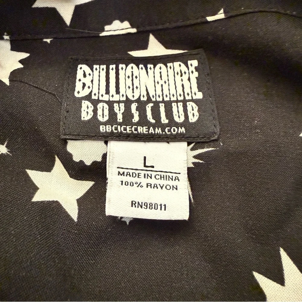 Billionaire Boys Club Black Starry Button Up - Picture 4 of 6